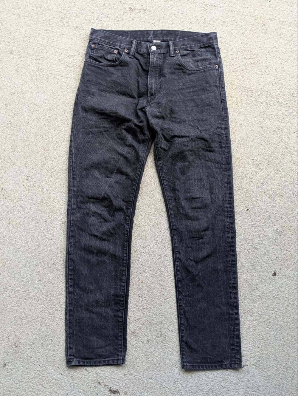 RRL Ralph Lauren Black Slim Narrow Jeans